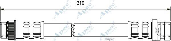 APEC BRAKING Bremžu šļūtene HOS3475